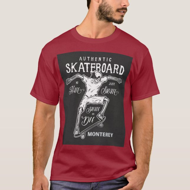 Camiseta Auténtico Skateboarding (Anverso)
