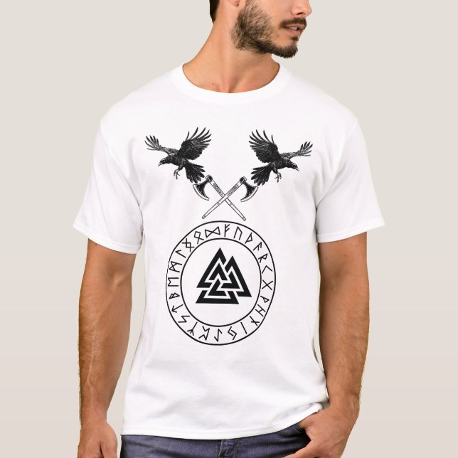 Camiseta Auténtico Viking T-Shirt | Aparato de mitología nó (Anverso)
