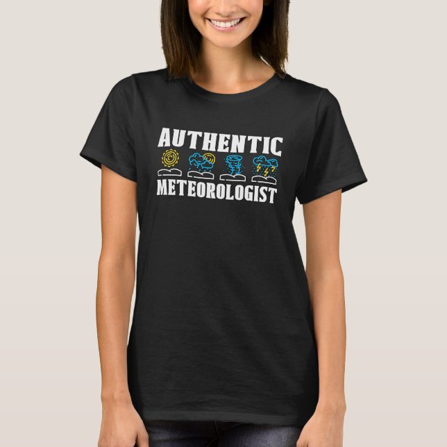 Camiseta Authentic Meteorologist Weather Science Forecast M (Anverso)