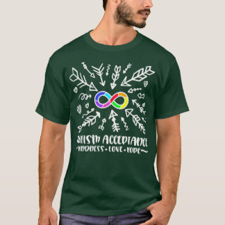 Camiseta Autism acceptance Rainbow Infinity