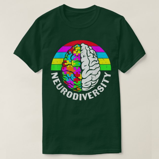 Camiseta Autism and ADHD Awareness - Embrace Neurodiversity (Diseño del anverso)