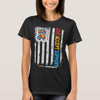 Camiseta Autism Autistic Love Accept Support Autism Awarene