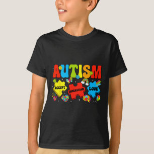 Camiseta Autism Awareness Accept Comprender los rompecabeza