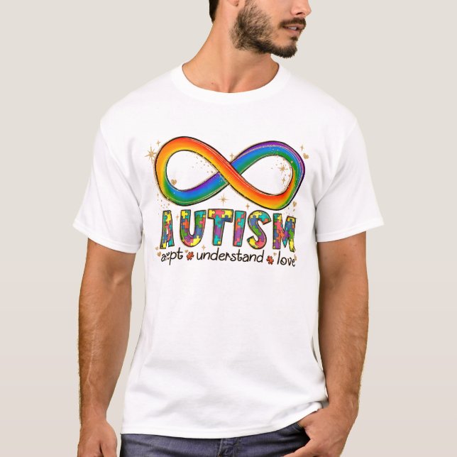 Camiseta Autism Awareness Accept, Love, Understanding (Anverso)