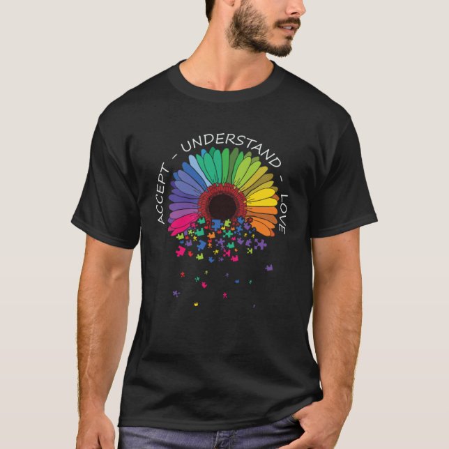 Camiseta Autism Awareness Accept Understand Love Support Au (Anverso)