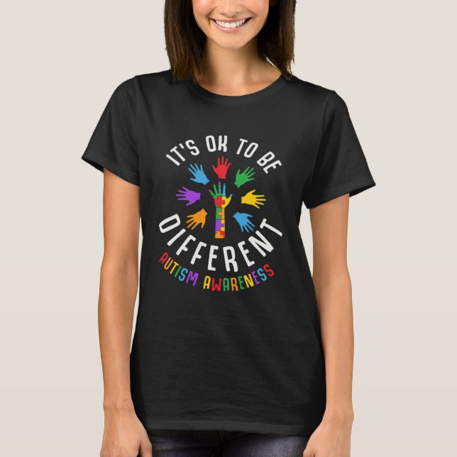 Camiseta Autism Awareness Acceptance Its Ok To Be Different (Anverso)