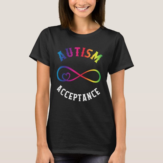 Camiseta Autism Awareness Acceptance Red Instead Puzzle mom (Anverso)