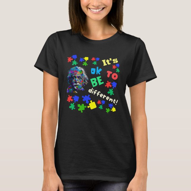 Camiseta Autism Awareness Acceptance Science Ok To Be Diffe (Anverso)