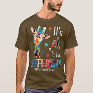 Camiseta Autism Awareness Acceptance Women Kid Its Ok To Be