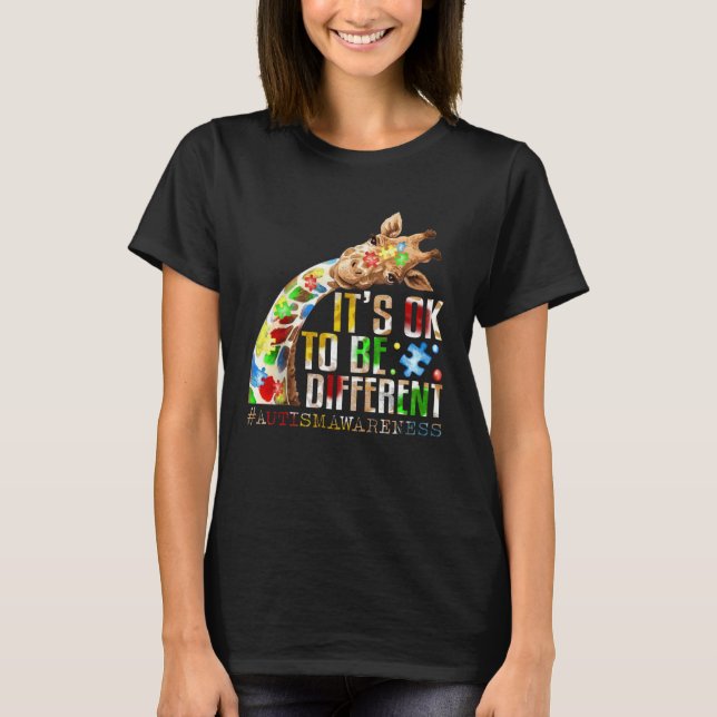 Camiseta Autism Awareness Acceptance Women Kid Its Ok To Be (Anverso)