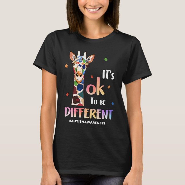 Camiseta Autism Awareness Acceptance Women Kid Its Ok To Be (Anverso)