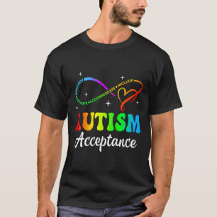 Camiseta Autism Awareness Aceptation Infinity Symbol Hombre