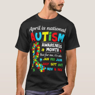 Camiseta Autism Awareness April is National Autism Awarene