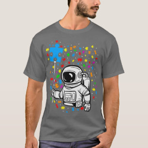 Camiseta Autism Awareness Astronauta Balloon Autism Space K