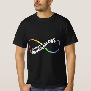 Camiseta Autism Awareness Autistic Acceptance Rainbow Infin