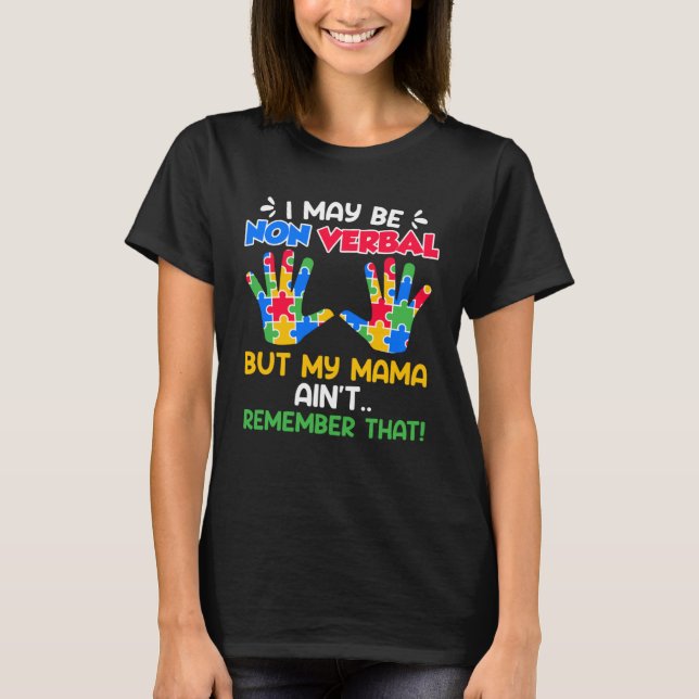 Camiseta Autism awareness autistic child Nonverbal (Anverso)
