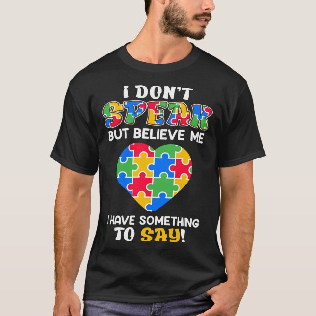 Camiseta Autism awareness autistic child Nonverbal  2 (Anverso)