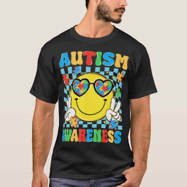 Camiseta Autism Awareness Autistic Puzzle Accept (Anverso)