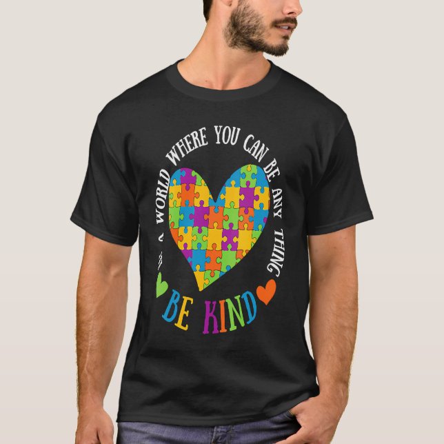 Camiseta Autism Awareness Be Kind Support Autism  1 (Anverso)