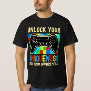 Camiseta Autism Awareness Boys Chicas Video Game Controller