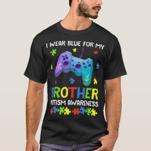 Camiseta Autism Awareness Boys Videojuego Que Uso Azul Para
