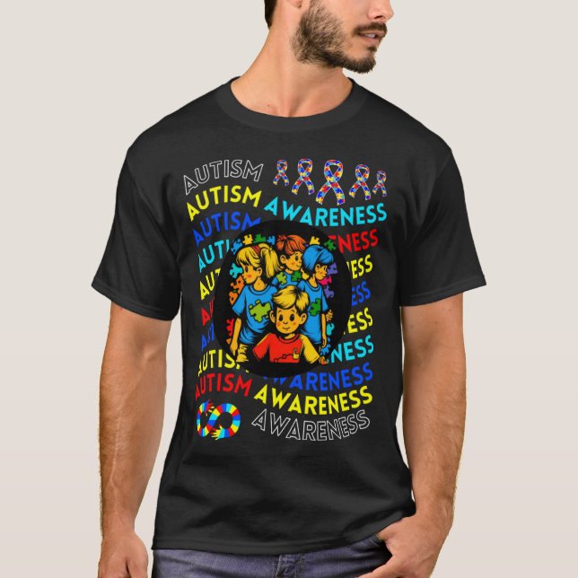 Camiseta Autism Awareness Children For Teacher Autism Moms  (Anverso)