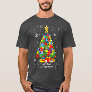 Camiseta Autism Awareness Christmas Tree Xmas Coste coincid