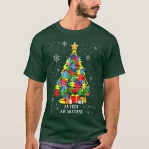 Camiseta Autism Awareness Christmas Tree Xmas Coste coincid