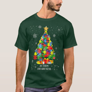 Camiseta Autism Awareness Christmas Tree Xmas Coste coincid