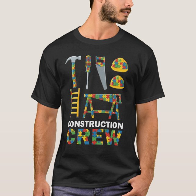 Camiseta Autism Awareness Construction Crew (Anverso)