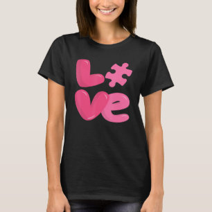 Camiseta Autism Awareness Cute Love Puzzle Autistic Son Dau