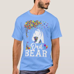 Camiseta Autism Awareness Dad Bear Support Autistic Premium