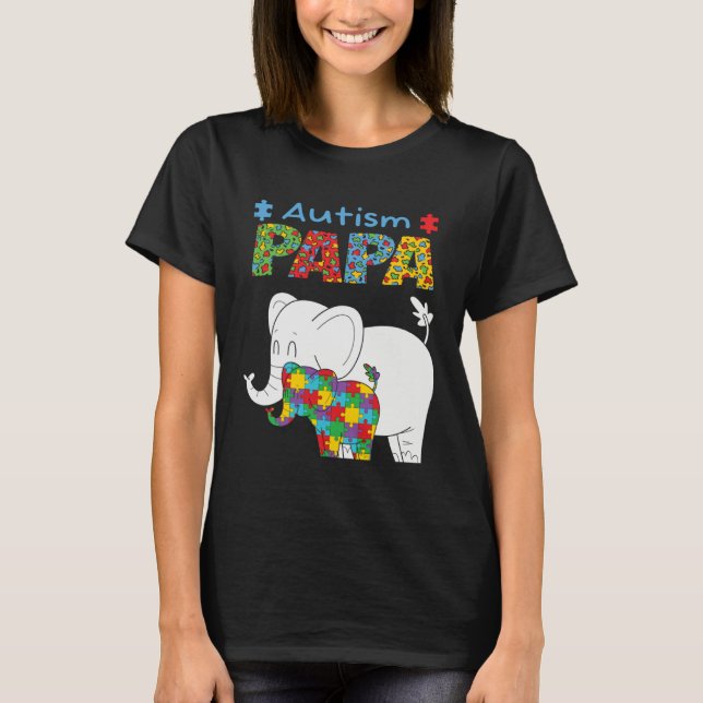 Camiseta Autism Awareness Dad Father Autistic Kid Awareness (Anverso)