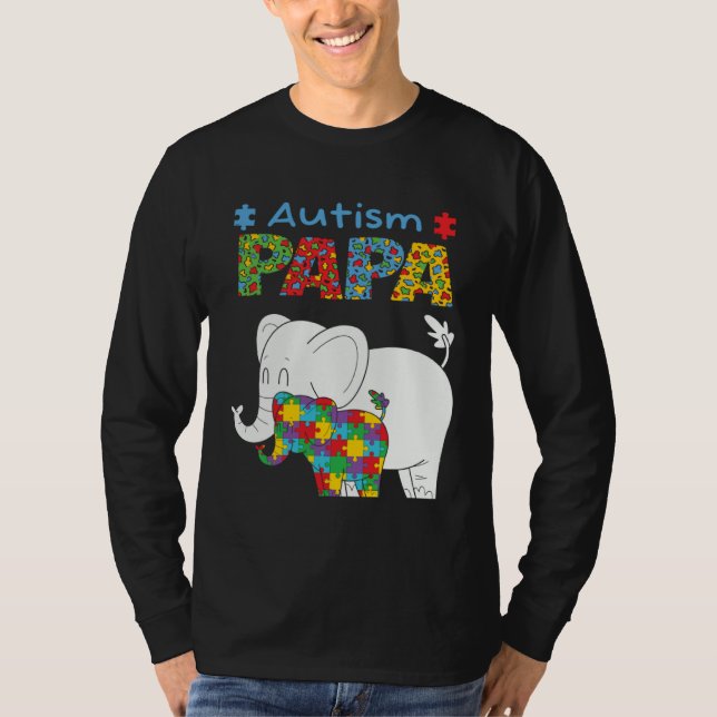 Camiseta Autism Awareness Dad Father Autistic Kid Awareness (Anverso)
