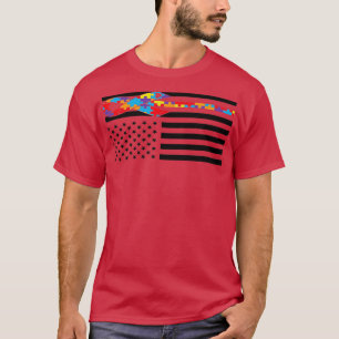 Camiseta Autism Awareness Day Bandera de regalo Color de la