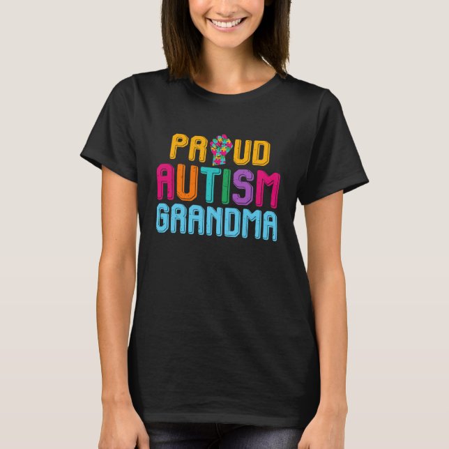 Camiseta Autism Awareness Day Matching Family Proud Autism  (Anverso)