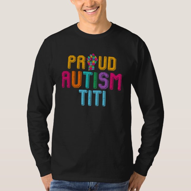 Camiseta Autism Awareness Day Matching Family Proud Autism  (Anverso)