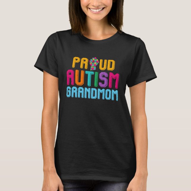Camiseta Autism Awareness Day Matching Family Proud Autism  (Anverso)