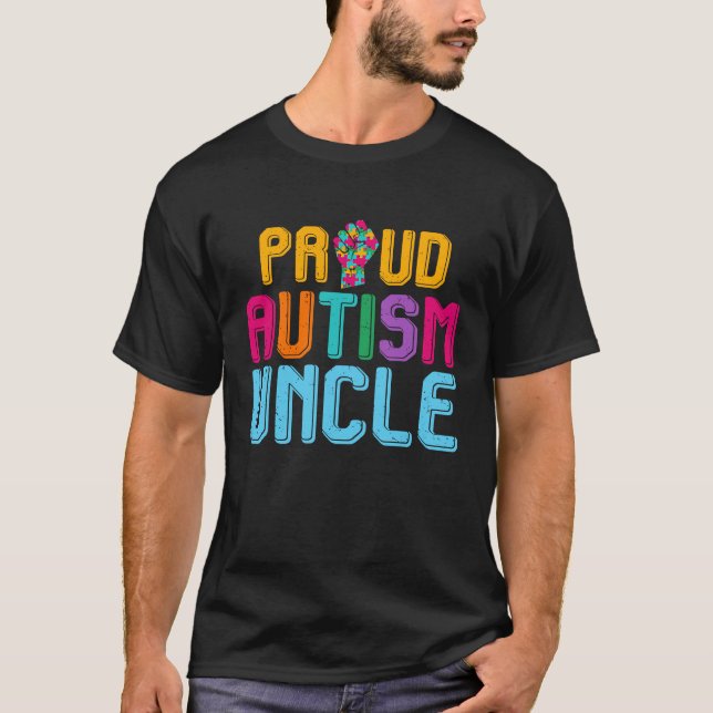 Camiseta Autism Awareness Day Matching Family Proud Autism  (Anverso)