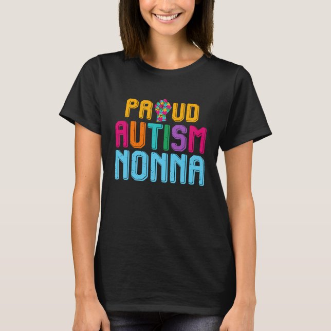 Camiseta Autism Awareness Day Matching Family Proud Autism  (Anverso)