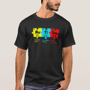 Camiseta Autism Awareness Day Puzzle Chemical Element Chemi