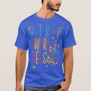 Camiseta Autism Awareness Day Puzzle Guitar & Puzzle Guitar
