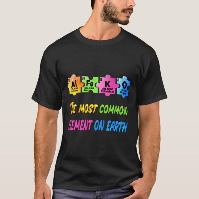 Camiseta Autism Awareness Elements Tabla periódica Asd Love (Anverso)