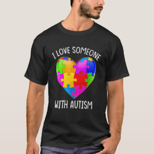 Camiseta Autism Awareness Family Mating I Love Someone Wi