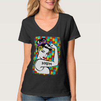 Camiseta Autism Awareness for Mom Warrior kids autism Mothe