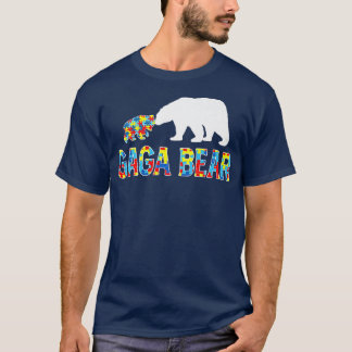 Camiseta Autism Awareness Gaga Bear Support Autistic Premiu