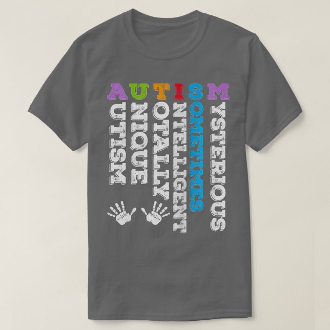 Camiseta Autism Awareness Gift for Dad Mom Therapist Teache (Diseño del anverso)