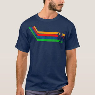 Camiseta Autism Awareness Gift Retro Stripes Cute ASD o