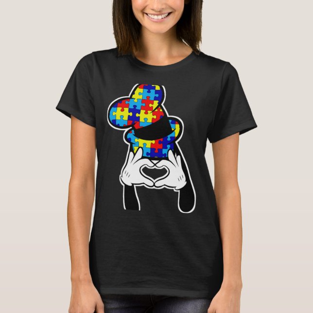 Camiseta Autism Awareness Goofy Gorra (Anverso)