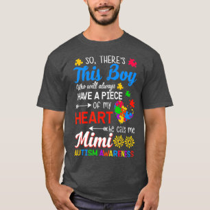 Camiseta Autism Awareness Grandson Grandma Mimi Gift